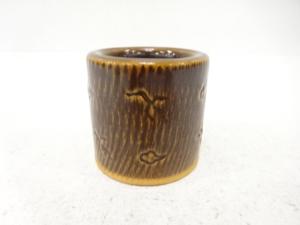 大樋焼　大樋年郎造　雲鶴　蓋置